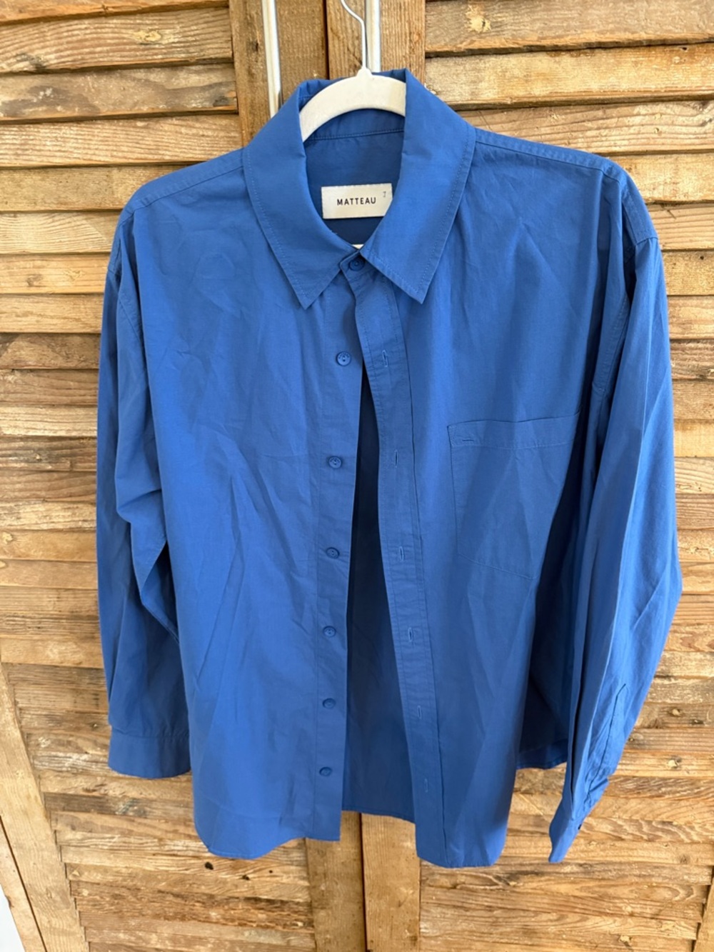 Matteau Blue Button-Up & Short Set - Picture 2 of 5